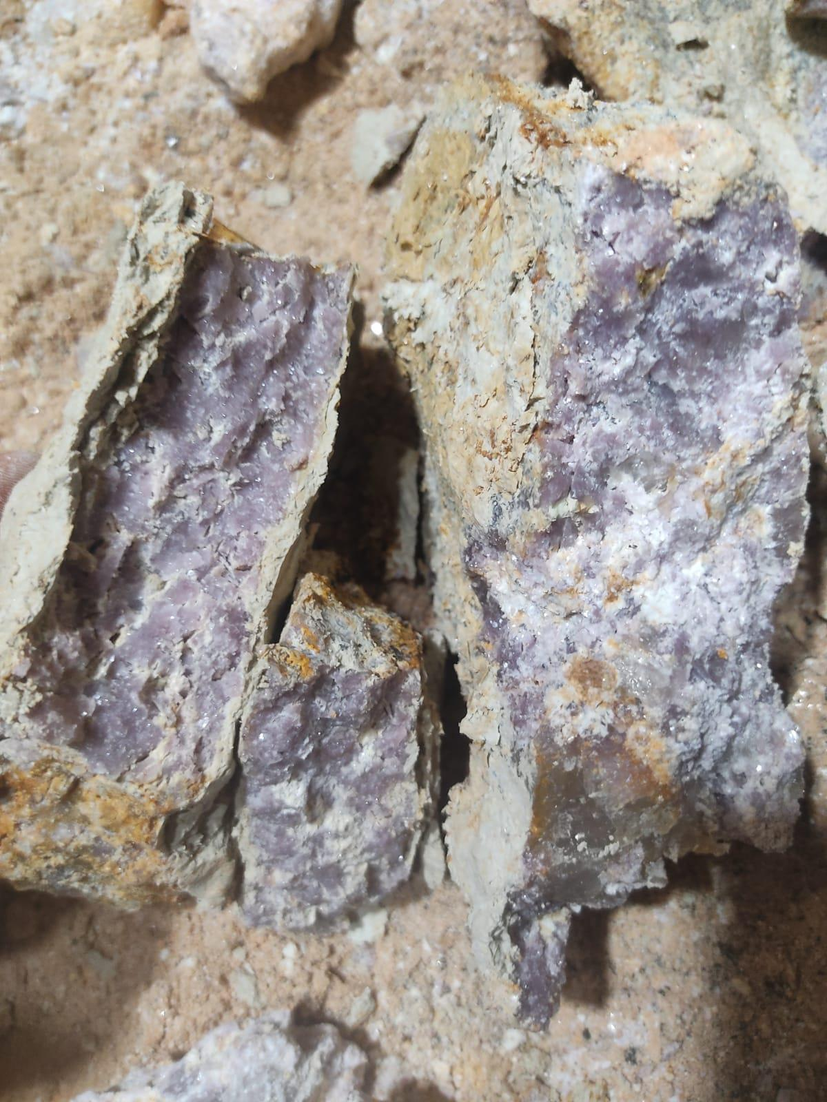 Mineralização visível