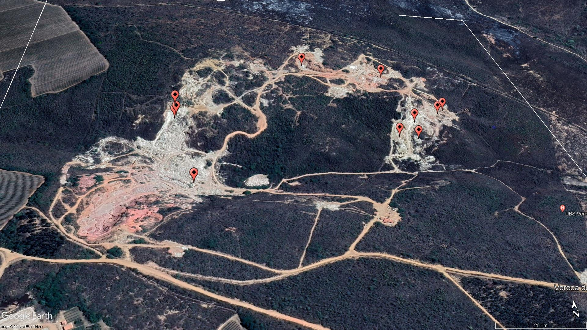 Imagem real de satélite/área do Projeto Pelé extraída do PDF